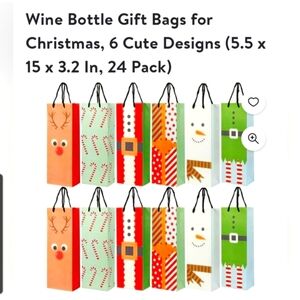 Wine bottle gift bags